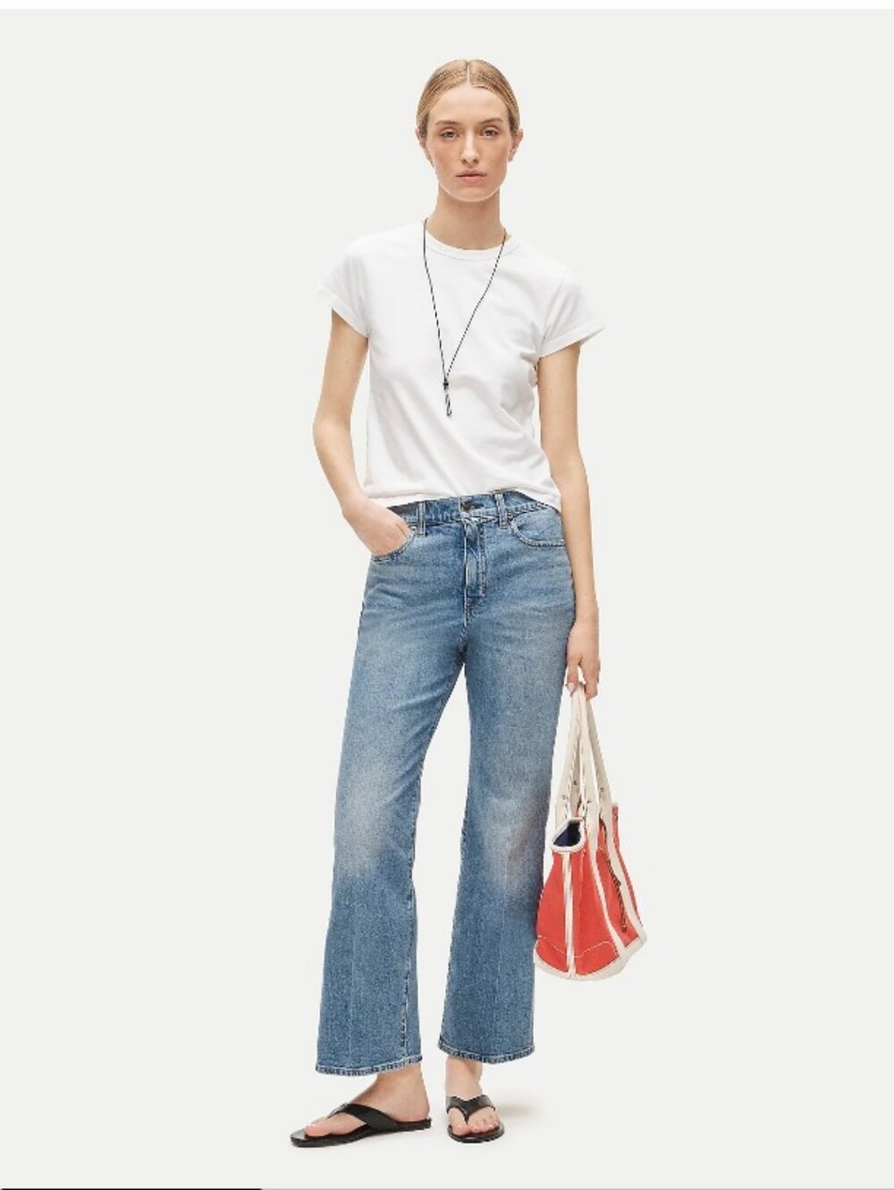J. Crew Charley Kickout Cropped Jean Size 29 Storm Wash